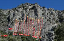 Climbing topo Ager Barranc de Grillons