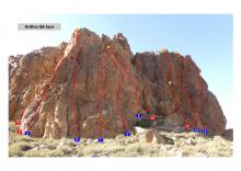 Tafraoute North Griffon rock topo