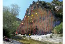 Climbing topo Aquest any si, Rodellar