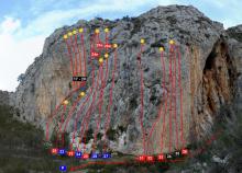 topo Acantilado de Bixauca, puerto sa creueta, tarbena, valencia