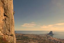 Climbing above Calpe