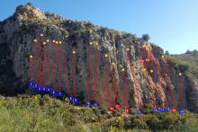 Climbing topo Font d'Axia